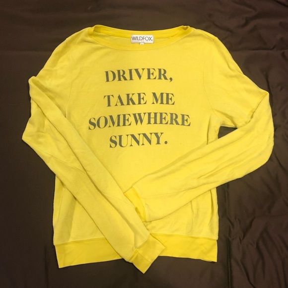 Wildfox “Driver Take Me Somewhere Sunny” Jumper - Picture 3 of 6